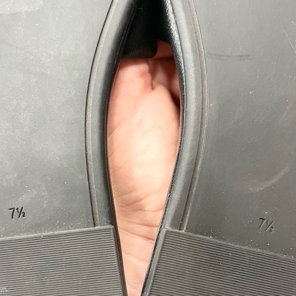 Tory Burch Black Sandals with Gold Accents - Picture 7 of 7